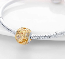 Charm girasole oro originale