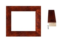 Cornici in legno radica di noce lucida per diplomi stampe poster  Spess. cm 2