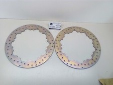 Ducati Aprilia Nuovo Coppia Disco freno anteriore in ghisa 320 attacchi 10 pista