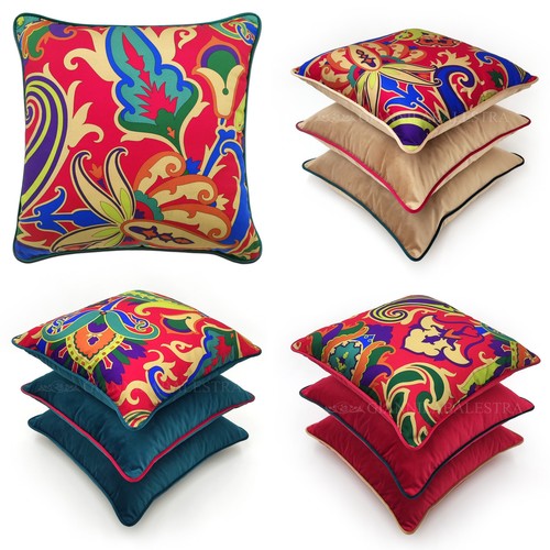 Cuscino multicolor tessuto - multicolor, in