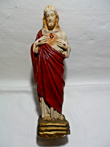 Statua sacro cuore - cuore, gesù