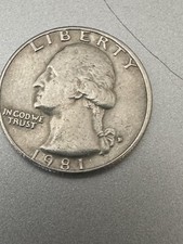 1981 Quarto dollaro P (ERRORE)