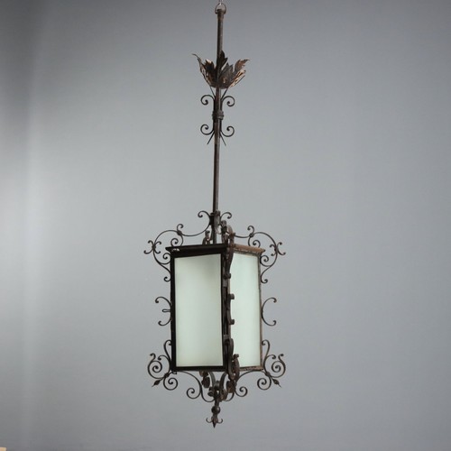 Lampadario antico ferro - lampadario,