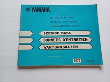 Yamaha Tutti Motori Fuoribordo 1977 dati tecnici manuale officina  originale