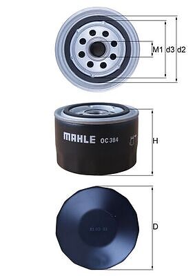 Filtro olio mahle originale - filtro,