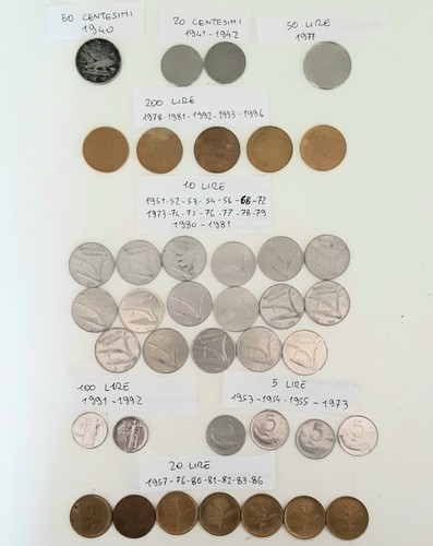 Lotto monete lire antiche rare - monete,