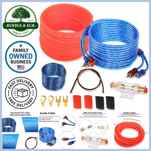 Car audio wiring kit 1500w - car,