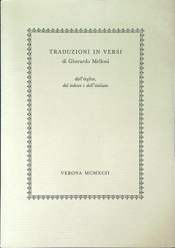 Traduzioni versi melloni - traduzioni,