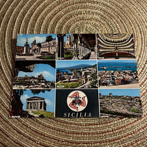 Cartolina colori ricordo dalla - cartolina,