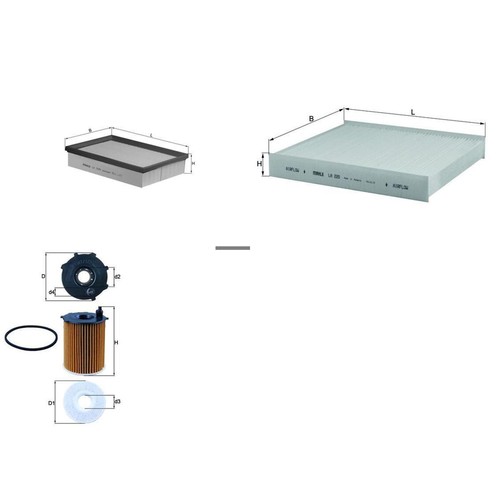 Set filtri knecht adatto - set,