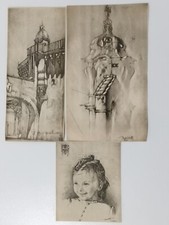 3 ANTICHE STAMPE DISEGNI A