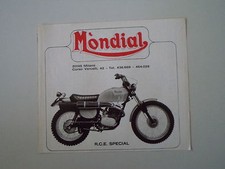 advertising Pubblicità 1975 MOTO MONDIAL 125 RCE SPECIAL
