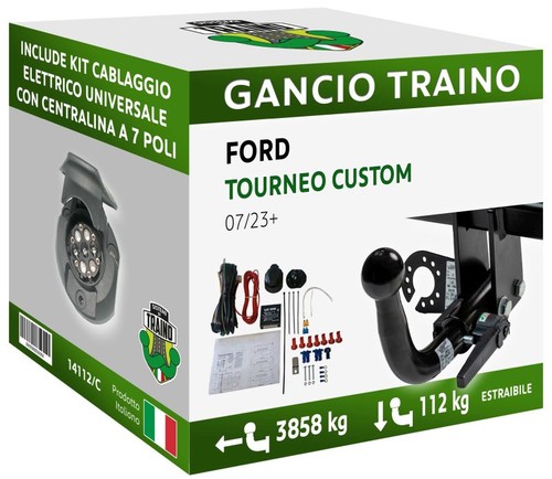 Gancio orizzontale estraibile - orizzontale,