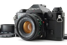 [COME NUOVO] Canon AE-1 Program Film Camera Nero Nuovo Obiettivo FD 50mm F1.8 dal GIAPPONE