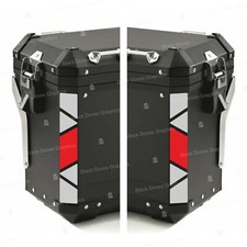 adesivi rifrangenti valigie compatibili BMW GS F650-R1250 – kit 2 pezzi 25×4 cm