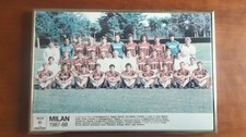 Milan 1987-88 Foto Ceramica Piastrella Quadro Mediolanum Vintage Campionato