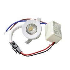 Faretto led incasso 1 watt mini punto luce bordo bianco 6500k 3000k 4000k blu