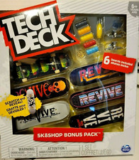 Nuovo Tech Deck REVIVE 6 Skateboard Fingerboards Sk8Shop Bonus Pack Des Autel