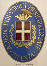 VICENZA AZIENDE INDUSTRIALI MUNICIPALIZZATE DISTINTIVO PER DIPENDENTI COMUNALI