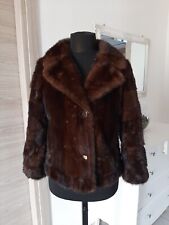GIACCA PELLICCIA VISONE MANICA 7/8 COAT MINK FUR NERZ FOURRURE  TG M 44