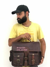 15" PURA PELLE MOTO BICI MOTO