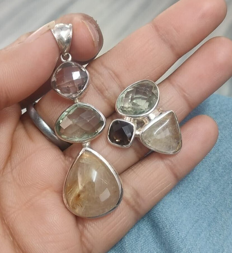 Set anello con ciondolo - , in
