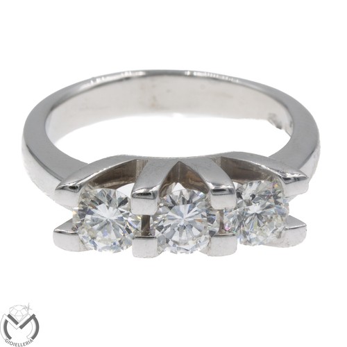 Anello trilogy oro bianco - anello,