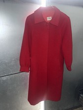 Cappotto Rosso In Lana Di Alpaca