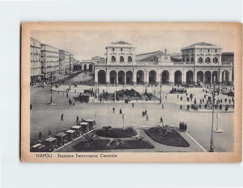 Cartolina stazione ferrviaria - cartolina,
