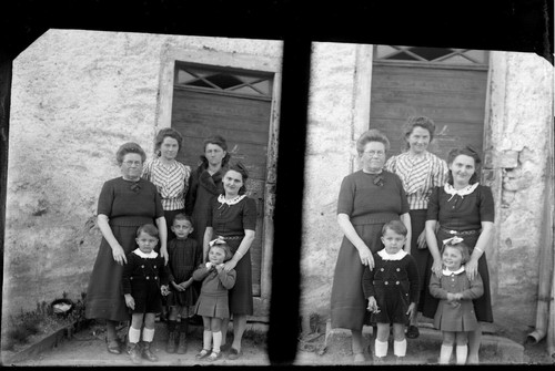 Double ritratti famille femmes - double,