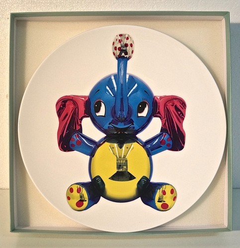 Jeff koons elephant piatto - koons, "elephant"