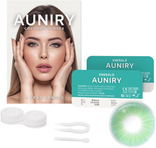 Lenti a Contatto Colorate Verdi Naturali "EMERALD": Kit Completo (2 Lenti Colora