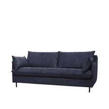 Divano letto 3 posti blu Maple