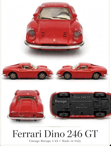 Bburago ferrari dino - 246, gt