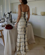 Abito Lungo In Pizzo S M L Per