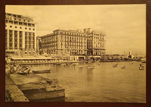 Cartolina napoli borgo - napoli,
