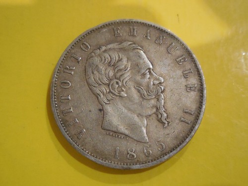 Lire 1865 napoli argento - lire,