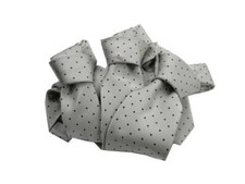 Cravatta grigio chiaro perla