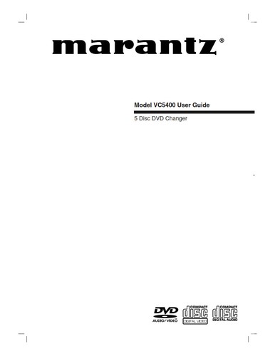 Marantz vc5400 dvd changer - vc5400,