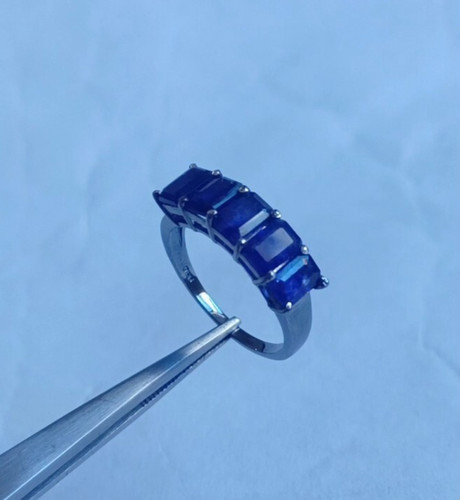 Anello zaffiro blu creato - anello, in