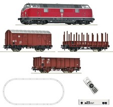 Roco 5110008 z21 start set digitale locomotiva diesel BR 221 treno merci DB scala H0