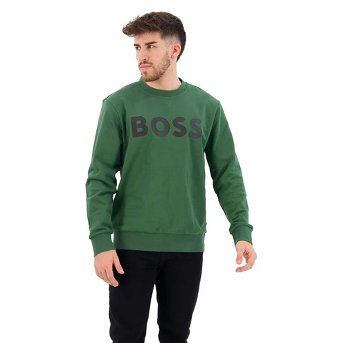 Felpa uomo boss - verde, scuro