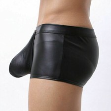 Boxer uomo ecopelle wet look