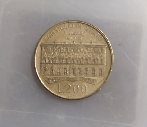 Moneta 200 lire consiglio - da,