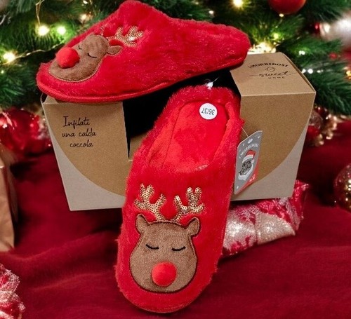 Pantofole natalizie donna - natalizie,