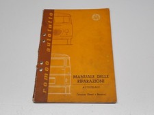 ALFA ROMEO FURGONE ROMEO MANUALE DELLE RIPARAZIONI AUTOTELAIO 1958