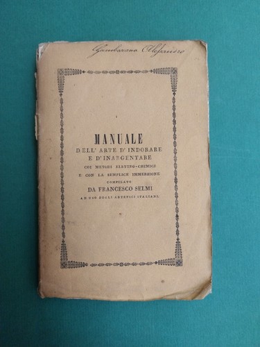 Selmi manuale dell arte - selmi,