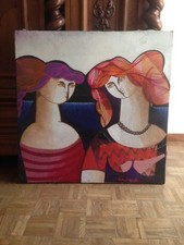 VITTORIO MARIA DI CARLO: "Volto" - OLIO SU TELA 1980 - FIRMATO