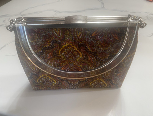 Borsa tappeto velluto paisley - borsa,