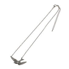 Zac's Alter Ego Alternative Jewellery Silver Swallow Chain Necklace